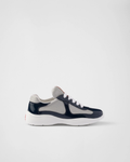Baskets Prada America’s Cup en tissu Bike bleu roi