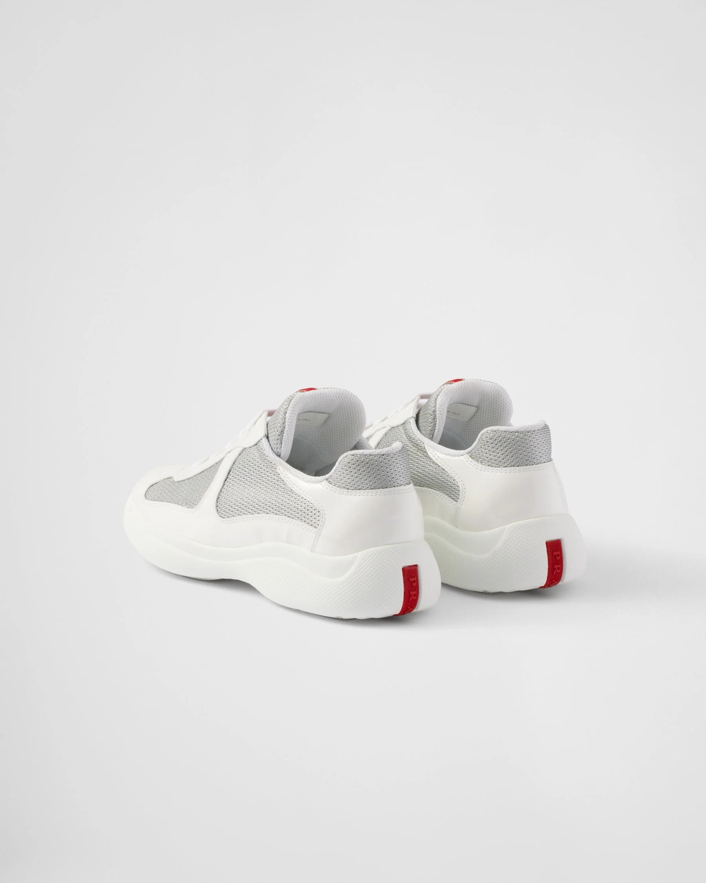 Baskets Prada America’s Cup en tissu Bike blanc
