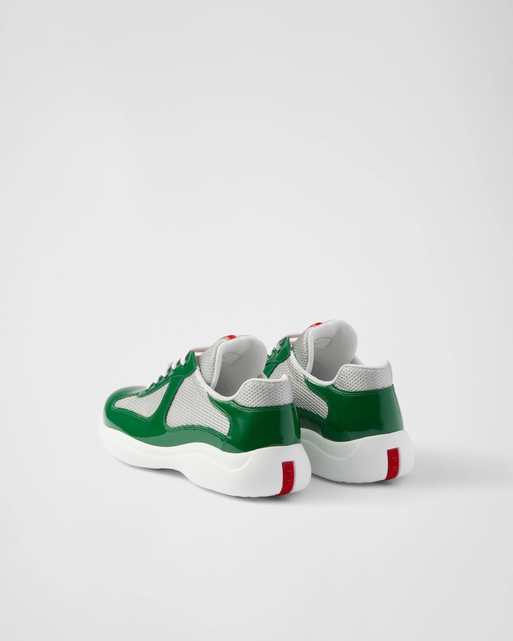 Baskets Prada America’s Cup en tissu Bike vert
