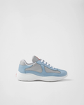 Baskets Prada America’s Cup en tissu Bike bleu ciel