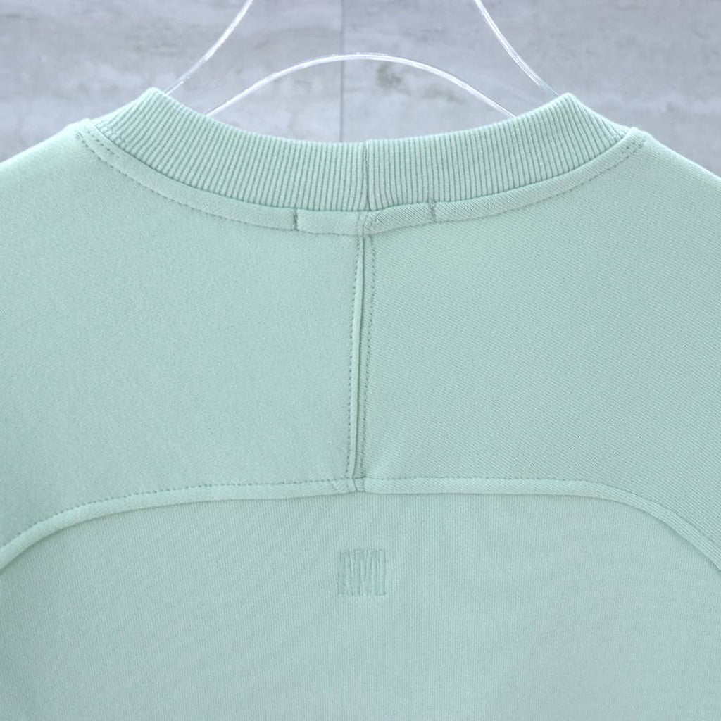 Pull Noir vert clair col rond Ami