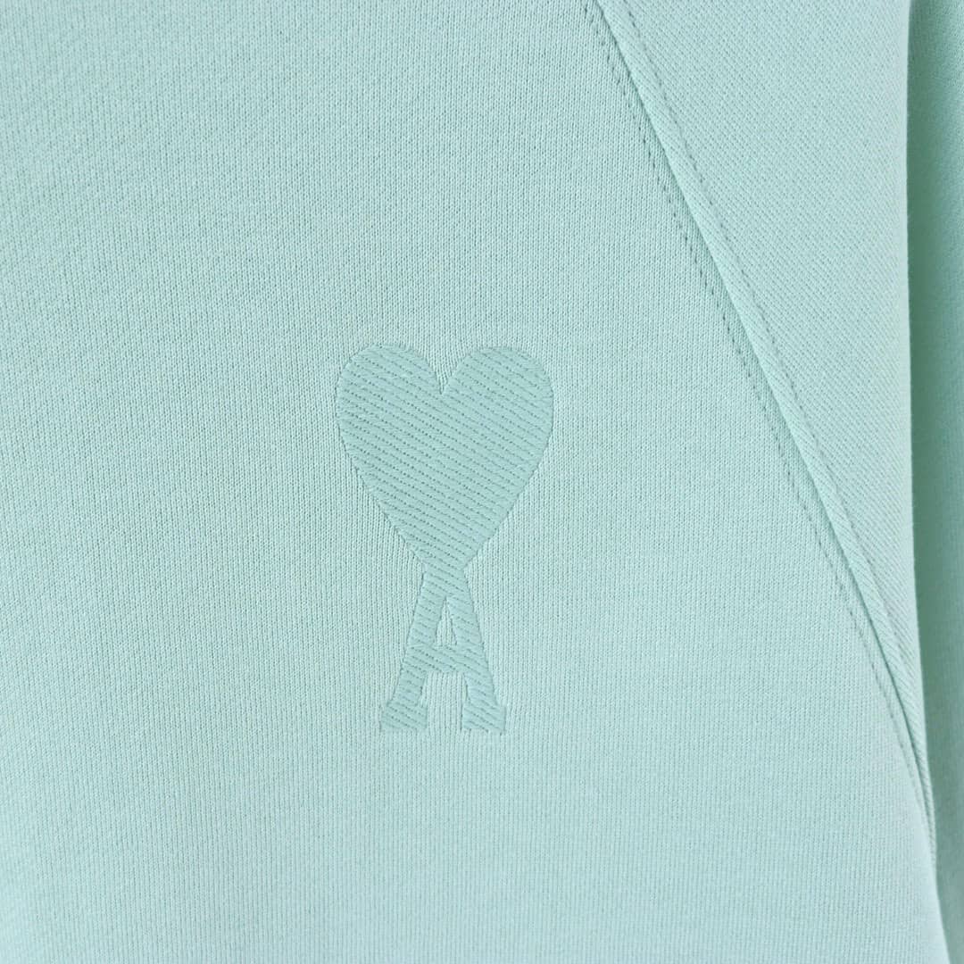 Pull Noir vert clair col rond Ami