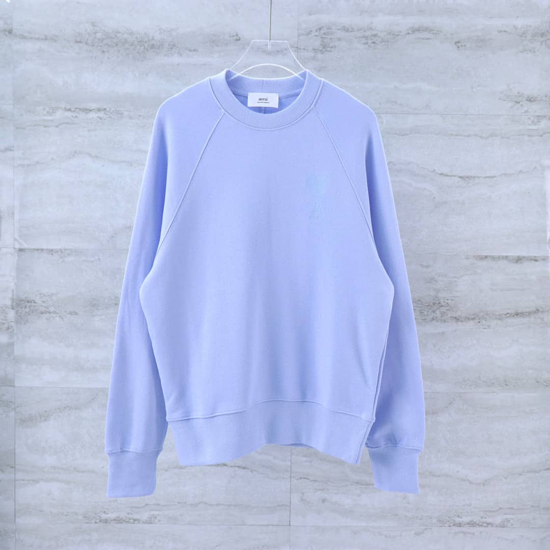 Pull Bleu col rond Ami