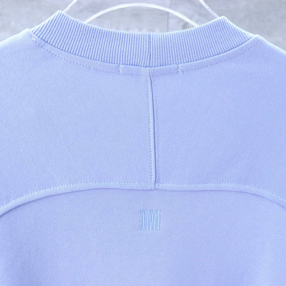 Pull Bleu col rond Ami