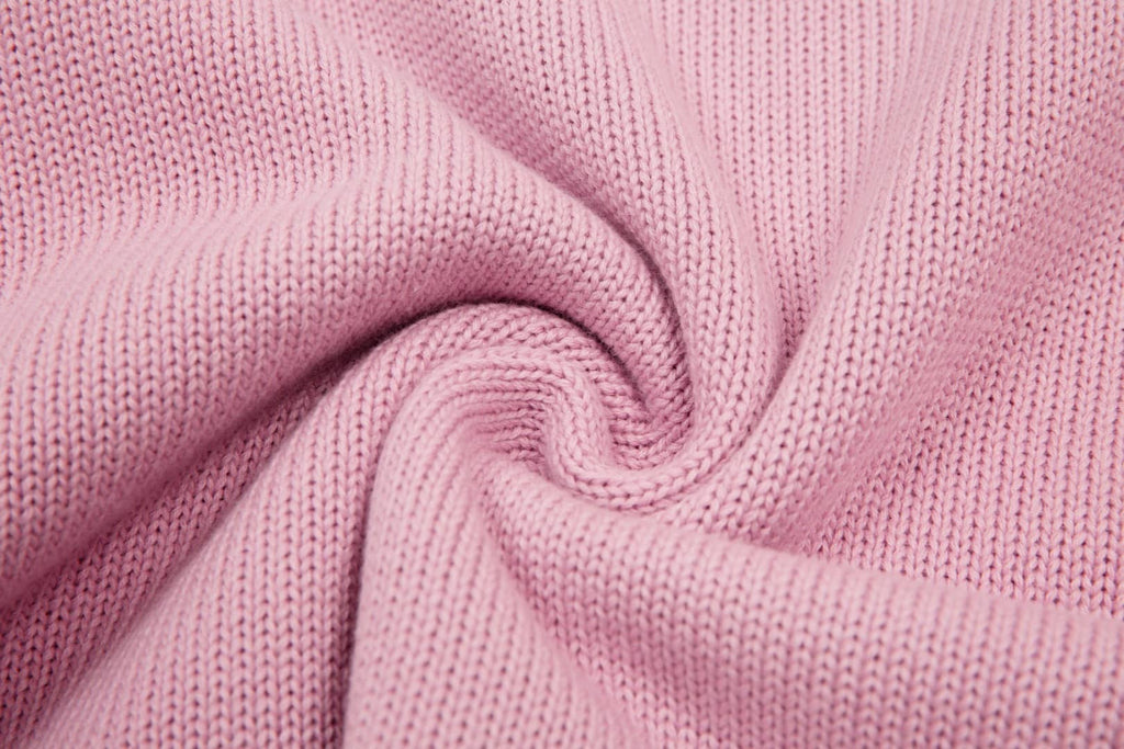 Pull Col Rond Ami Rose en laine