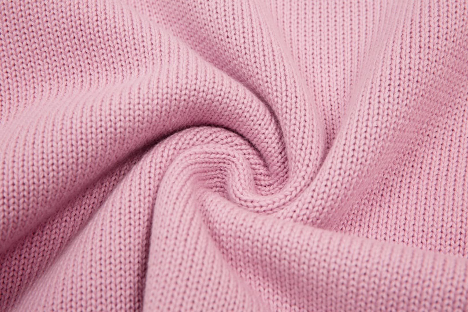Pull Col Rond Ami Rose en laine