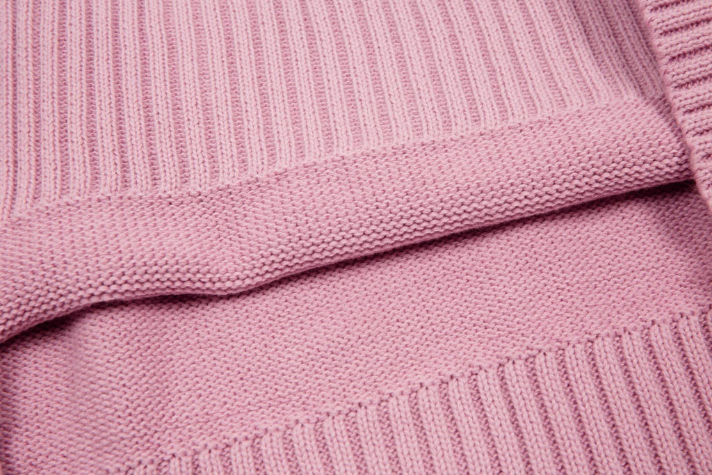 Pull Col Rond Ami Rose en laine