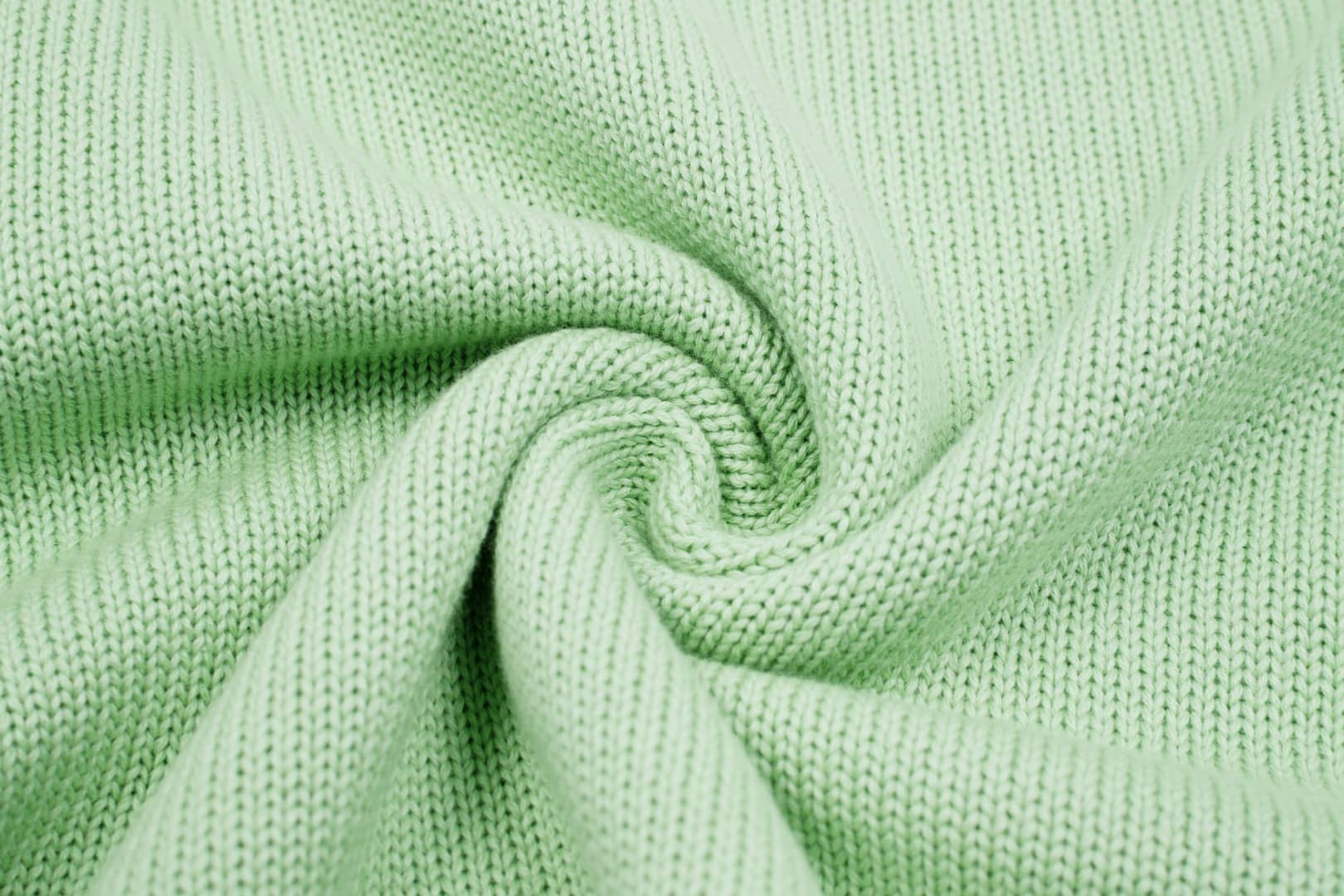 Pull Col Rond Ami Vert en laine