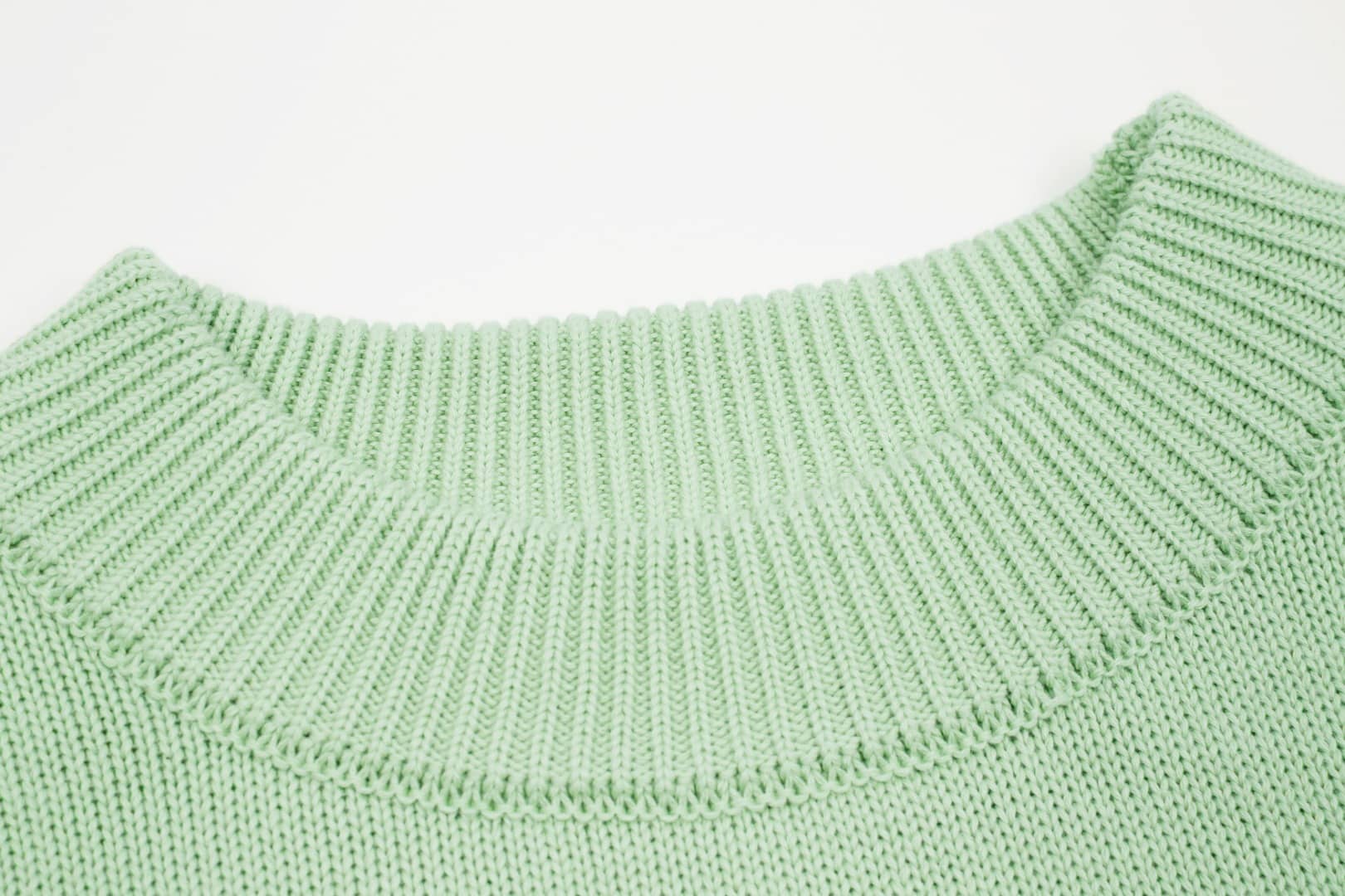Pull Col Rond Ami Vert en laine