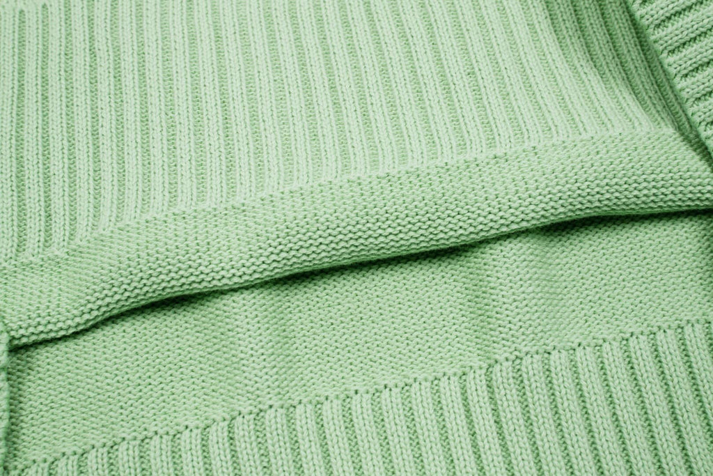 Pull Col Rond Ami Vert en laine