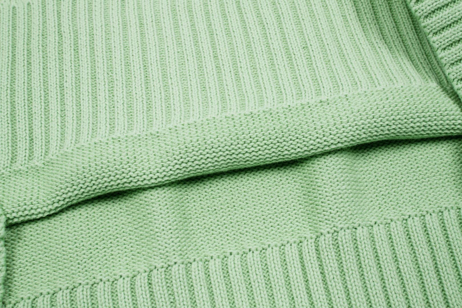 Pull Col Rond Ami Vert en laine