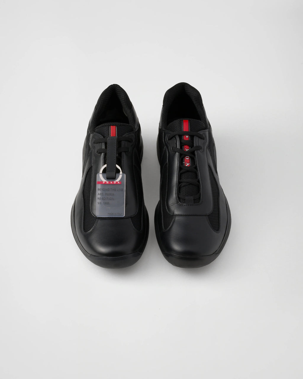 Baskets Prada America’s Cup en tissu Bike full black