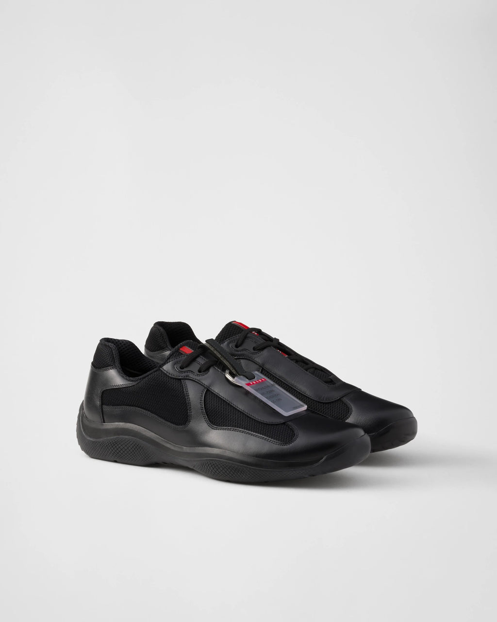 Baskets Prada America’s Cup en tissu Bike full black