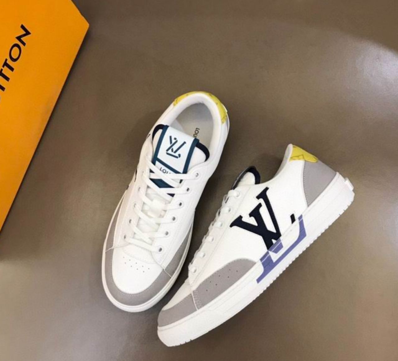 Sneakers LV  "Charlie" Blanche/Jaune