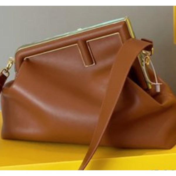 Sac Fendi First Marron 25cm