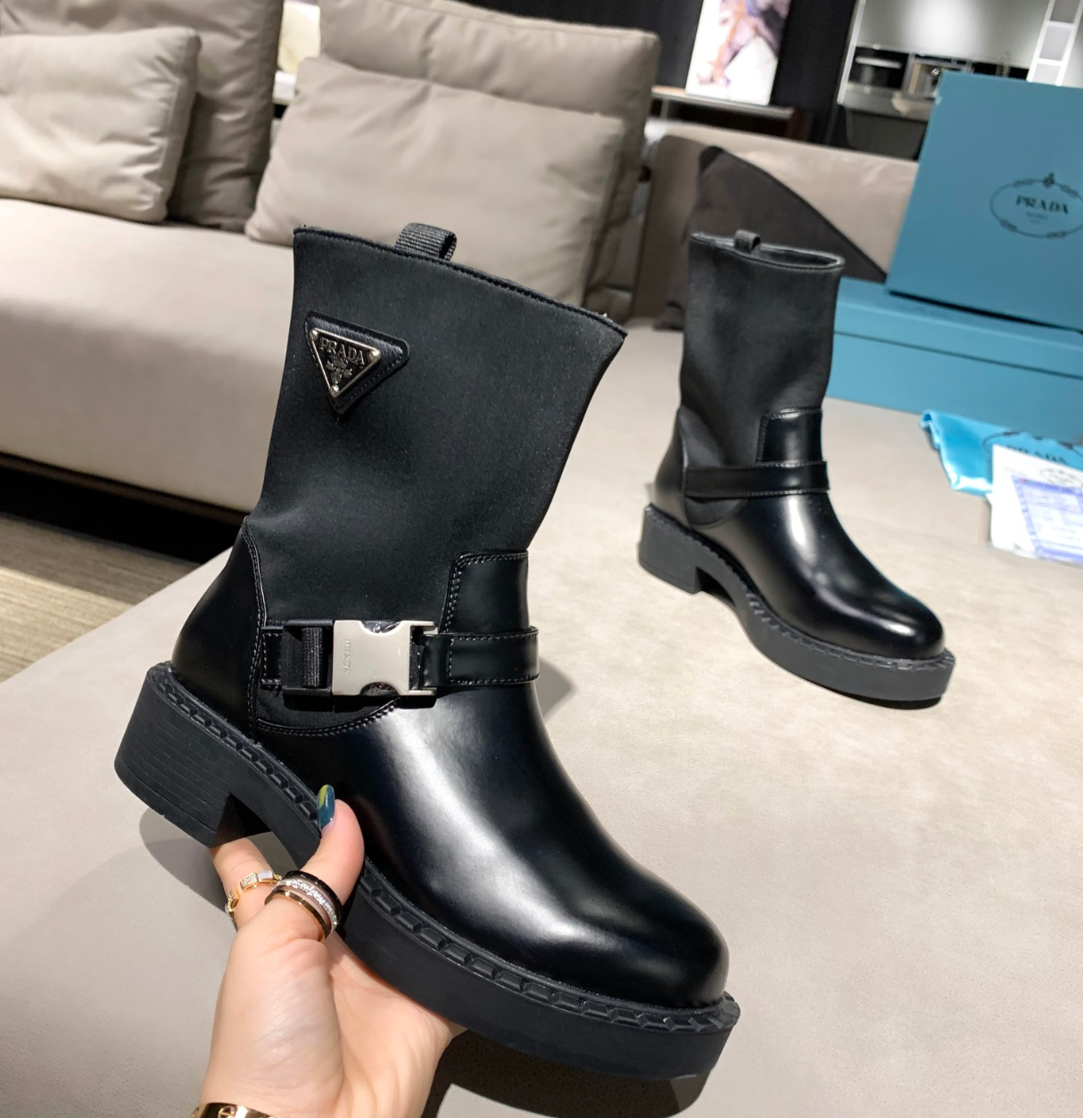Bottines Prada