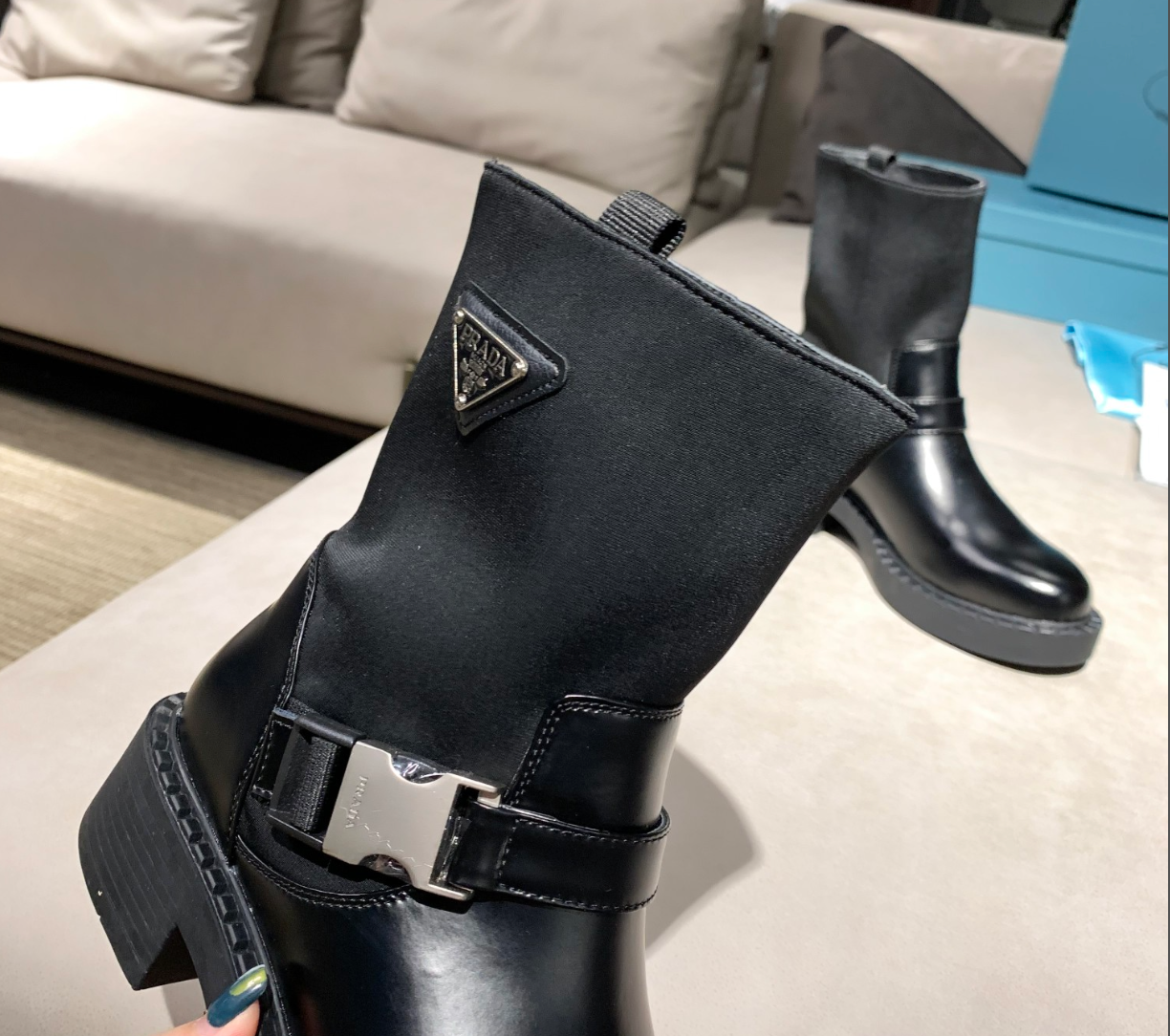 Bottines Prada