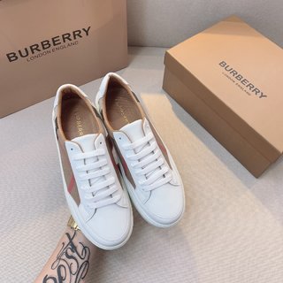 Sneakers Burberry en coton House check et cuir