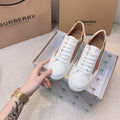 Sneakers Burberry en coton House check et cuir