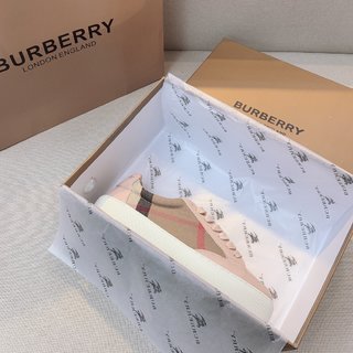 Sneakers Burberry en coton House check et cuir