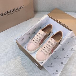 Sneakers Burberry en coton House check et cuir