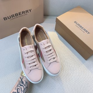 Sneakers Burberry en coton House check et cuir