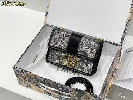 Sac Dior 2021 Toile de Jouy 22cm